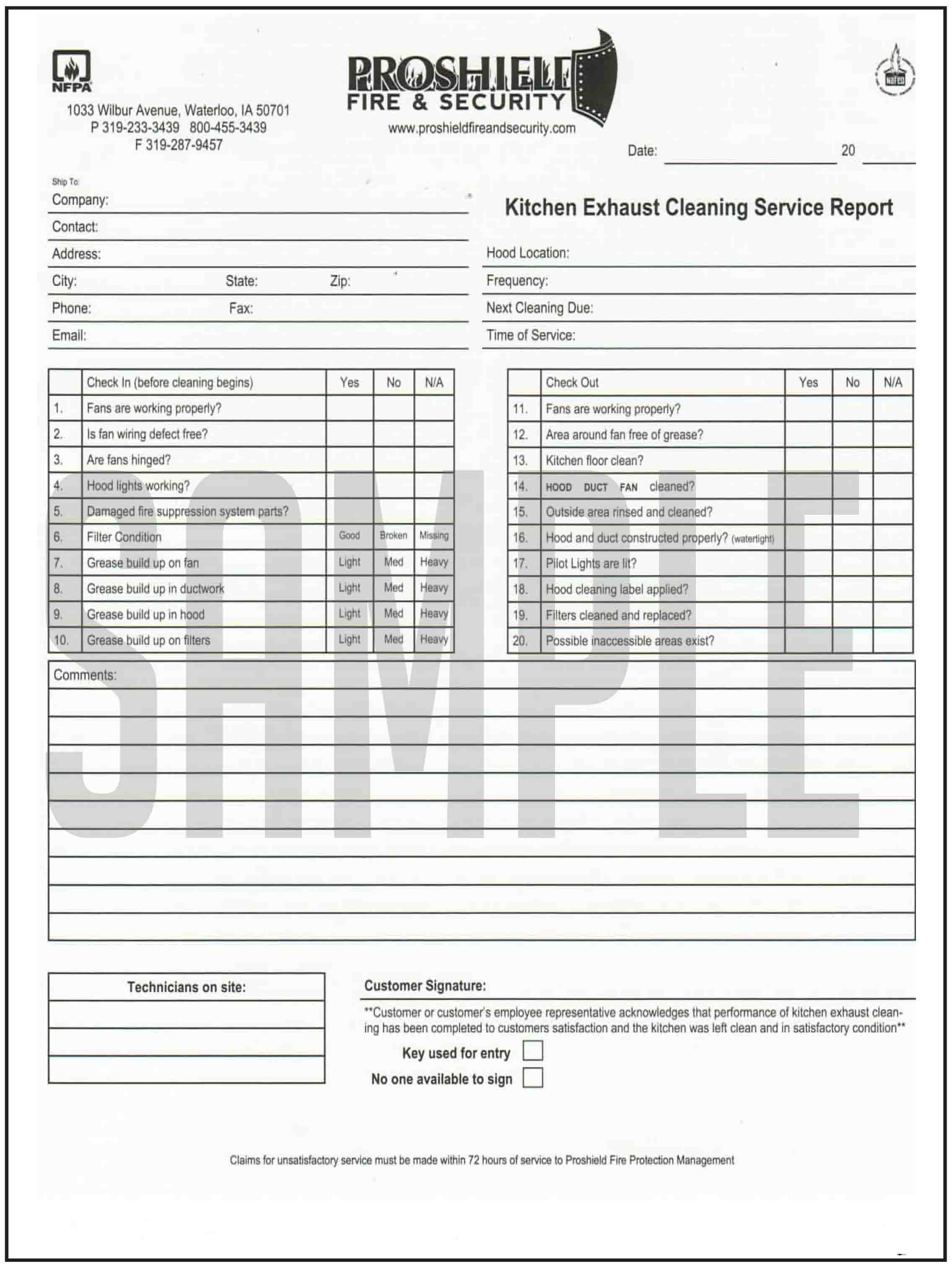 Fire Safety Inspection Report Sample | HSE Images & Videos ...